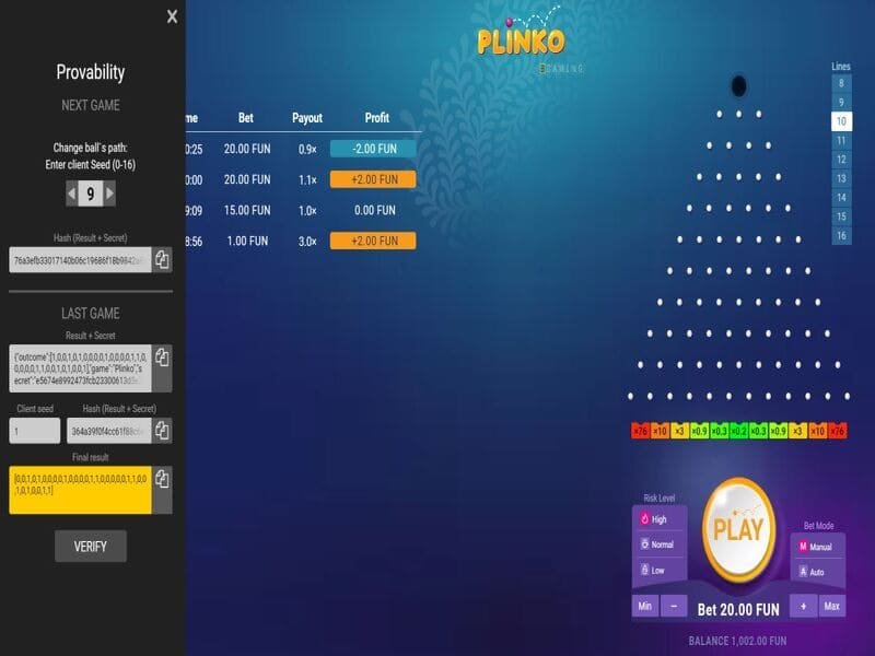 Особенности игрового автомата Plinko